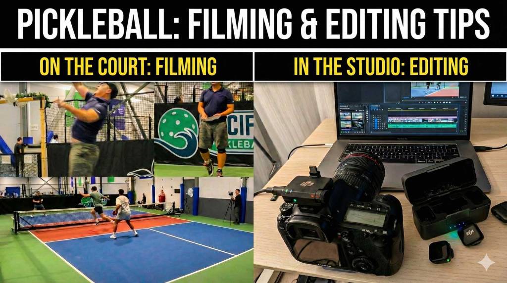 tips for filming and editing pickleball